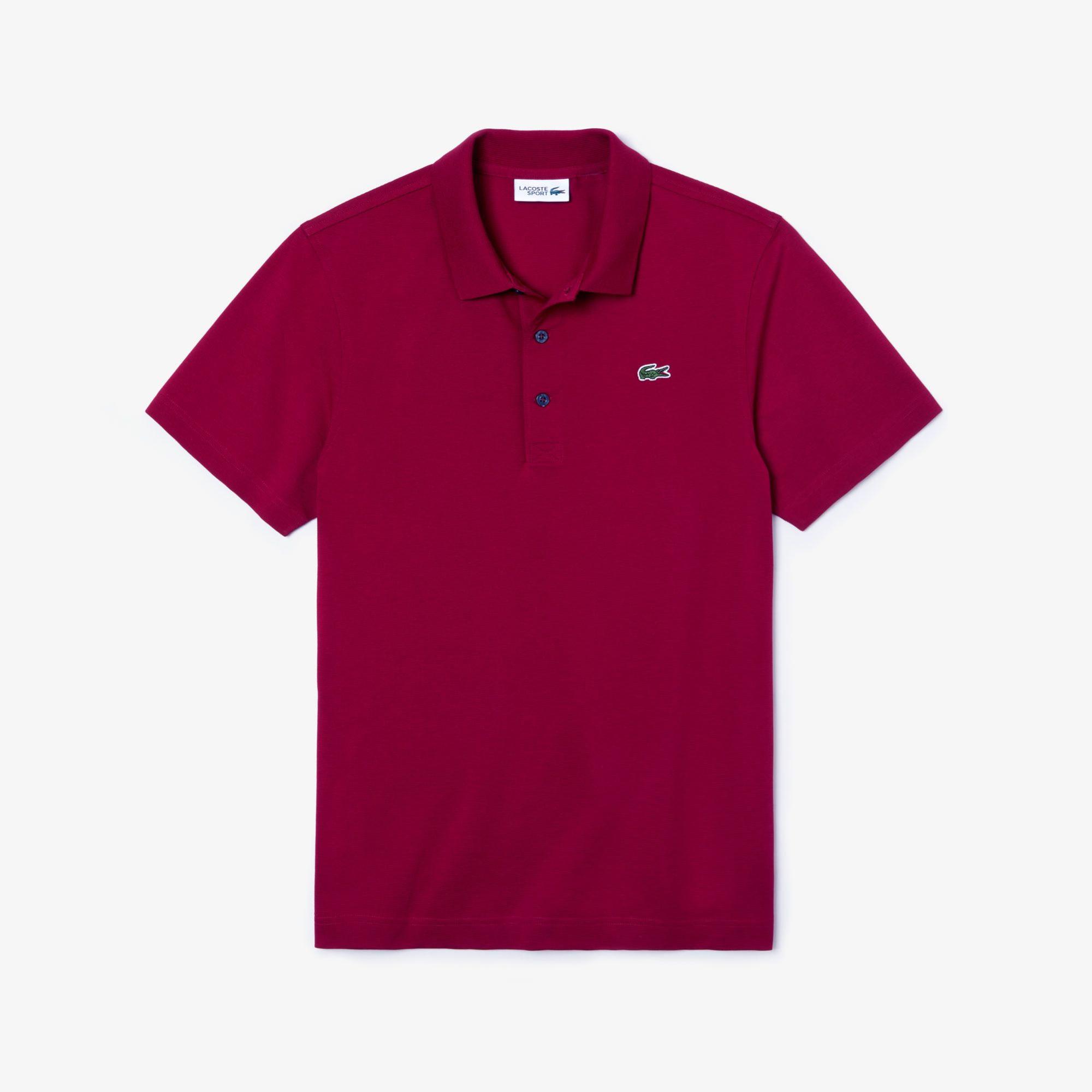 Lacoste SPORT Erkek Regular Fit Bordo Polo