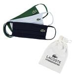 Lacoste Çocuk Pamuklu Yıkanabilir Lacivert - Mavi - Yeşil L1212 3'lü Maske