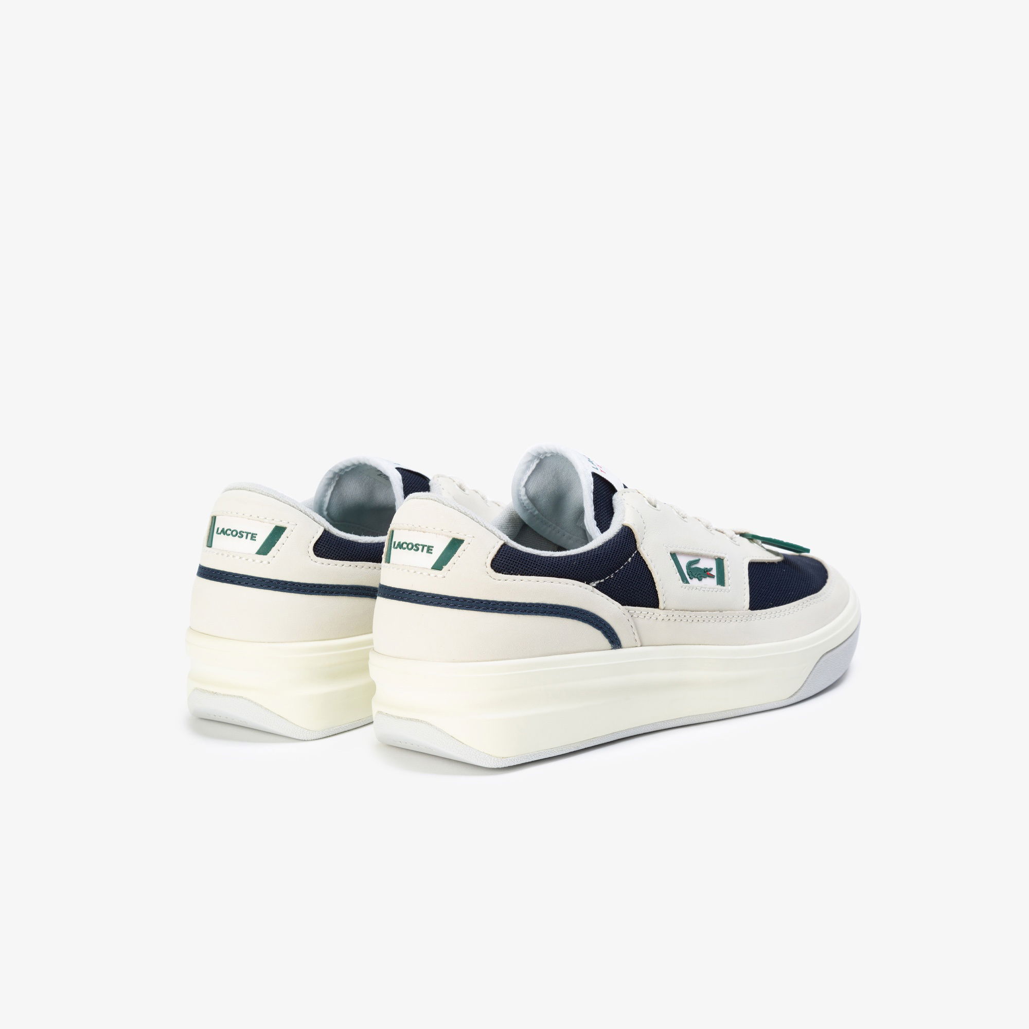 Lacoste G80 Og 120 1 Sma Erkek Beyaz - Koyu Mavi Deri Sneaker