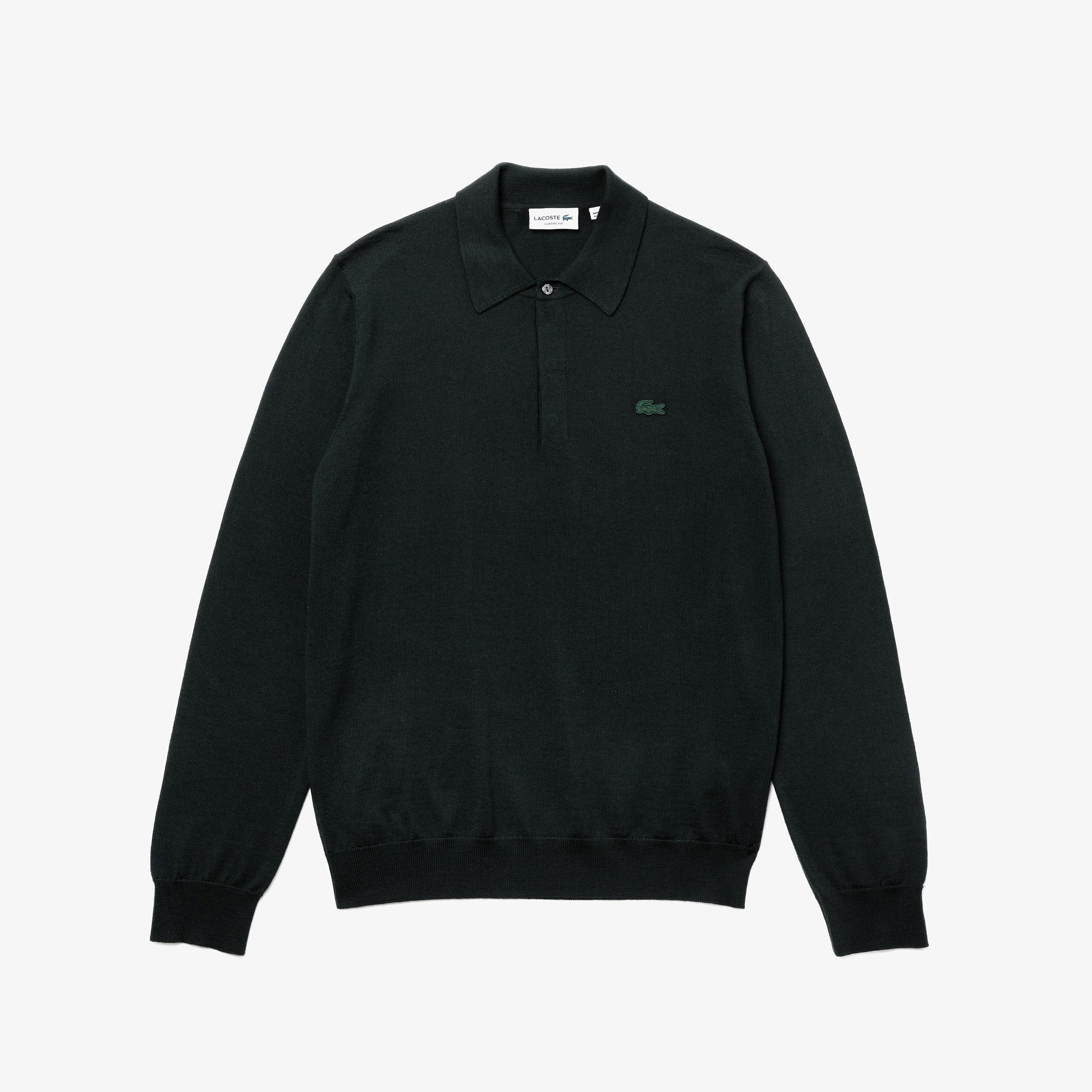 Lacoste Erkek Regular Fit Polo Yaka Yeşil Kazak