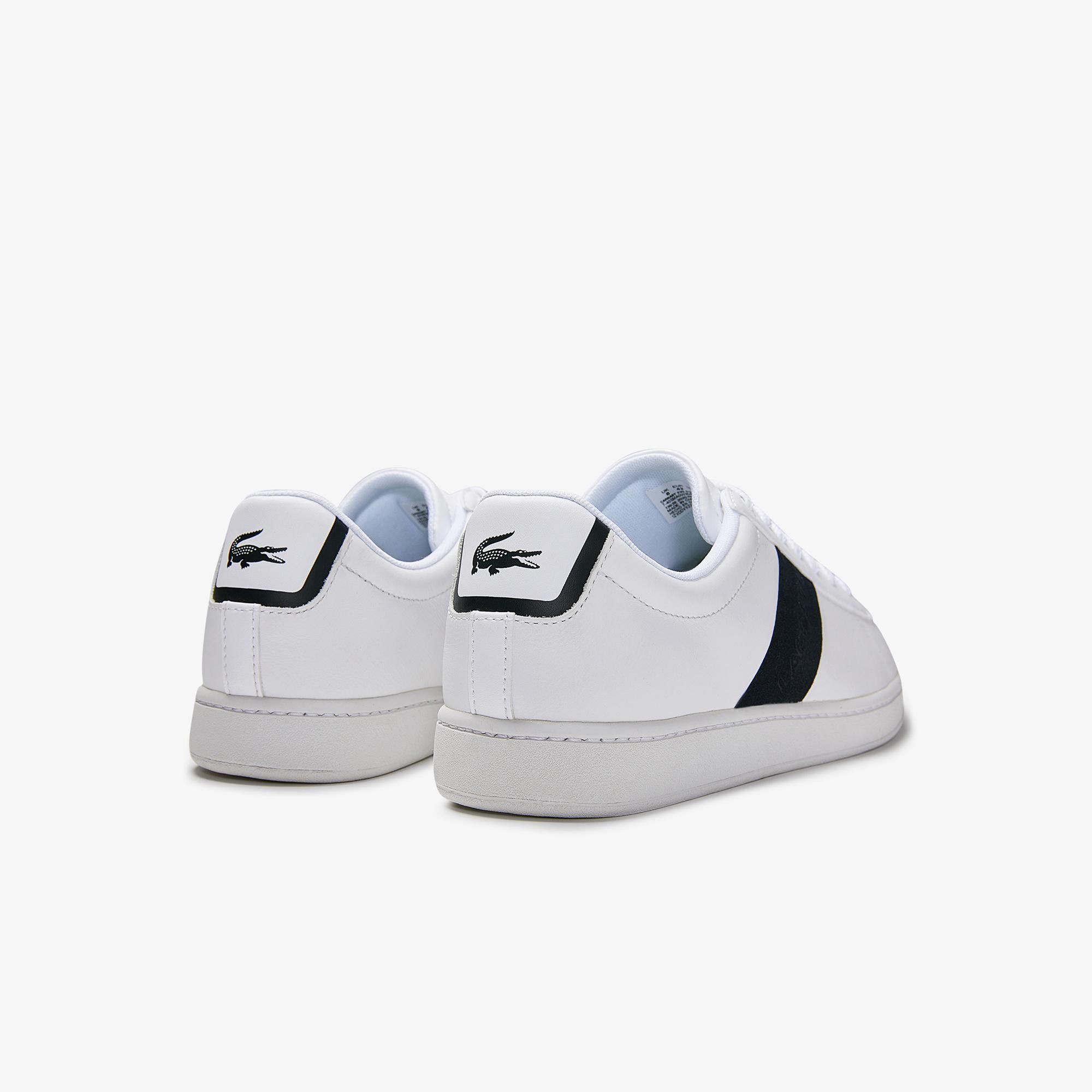 Lacoste Carnaby Evo Erkek Deri Beyaz-Lacivert Sneaker