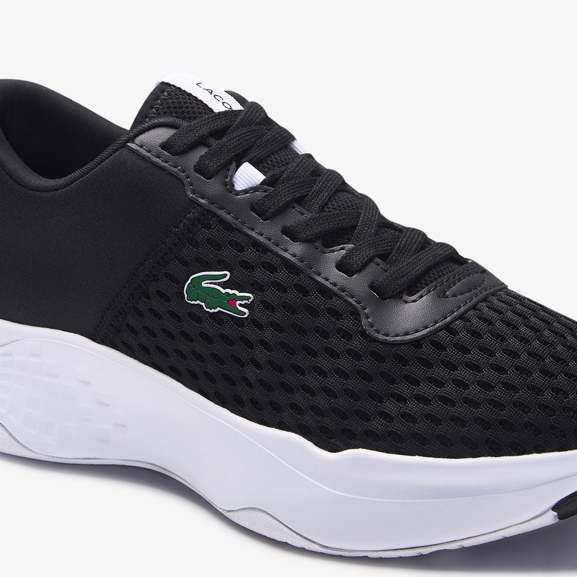 Lacoste Court-Drive 0120 1 Suj Blk/Wht Kadın Siyah - Beyaz Sneaker