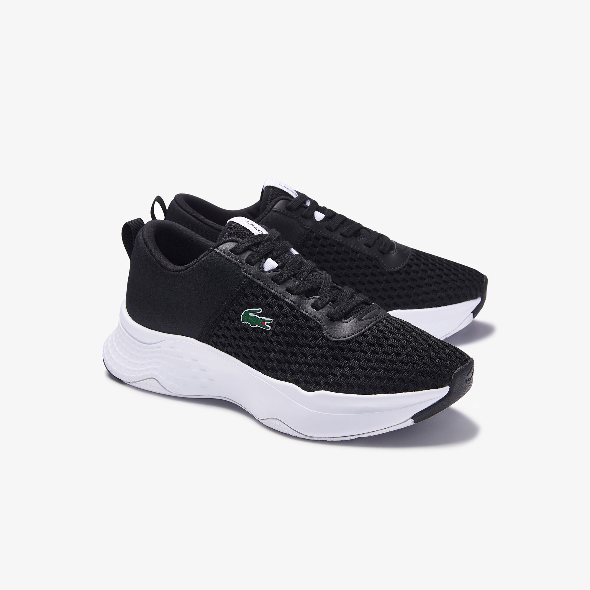 Lacoste Court-Drive 0120 1 Suj Blk/Wht Kadın Siyah - Beyaz Sneaker