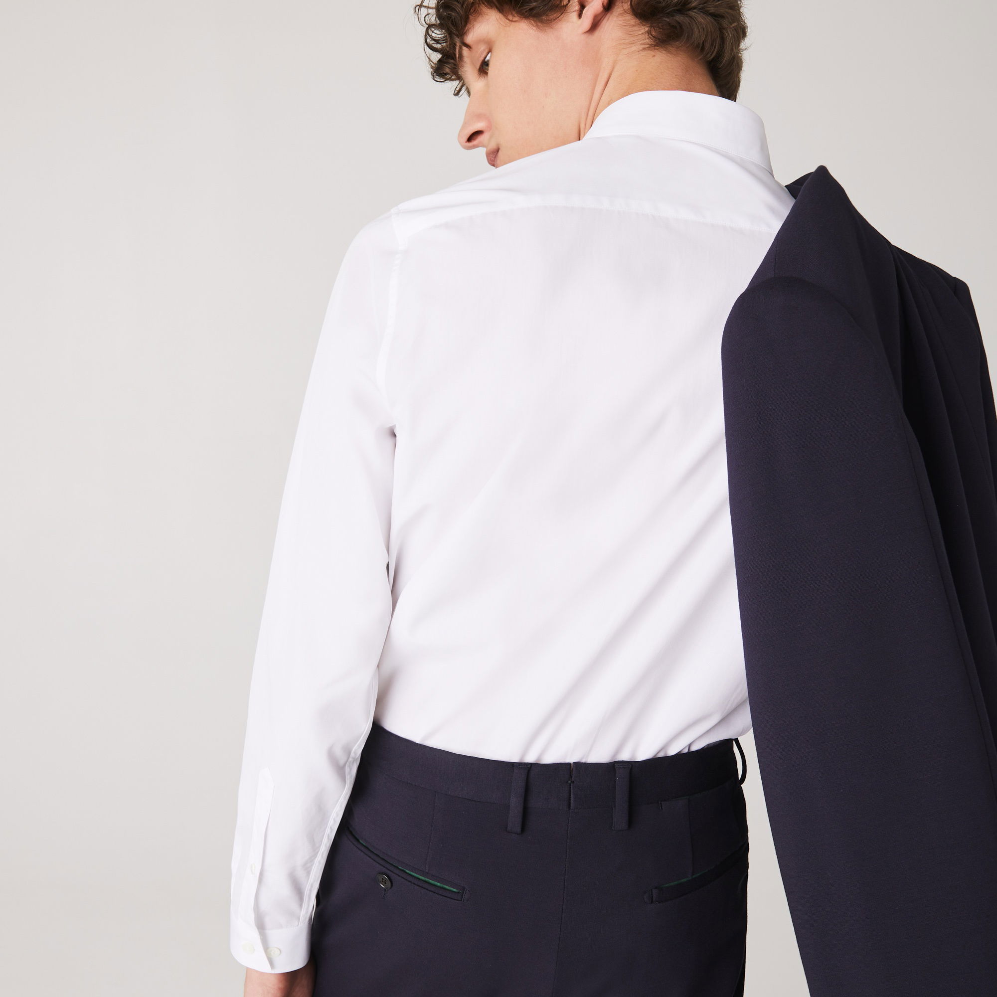 Lacoste Erkek Slim Fit Beyaz Gömlek