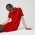 Lacoste x National Geographic Kadın Polo Yaka Kısa Kollu Kırmızı ElbiseKırmızı
