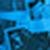 Lacoste X Polaroid L!ve Unisex Kapüşonlu Baskılı Mavi MontMavi