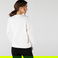Lacoste L!VE Kadın Loose Fit Bisiklet Yaka Baskılı Beyaz Sweatshirt