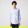 Lacoste Heritage Erkek Regular Fit Uzun Kollu Çizgili Mavi Gömlek