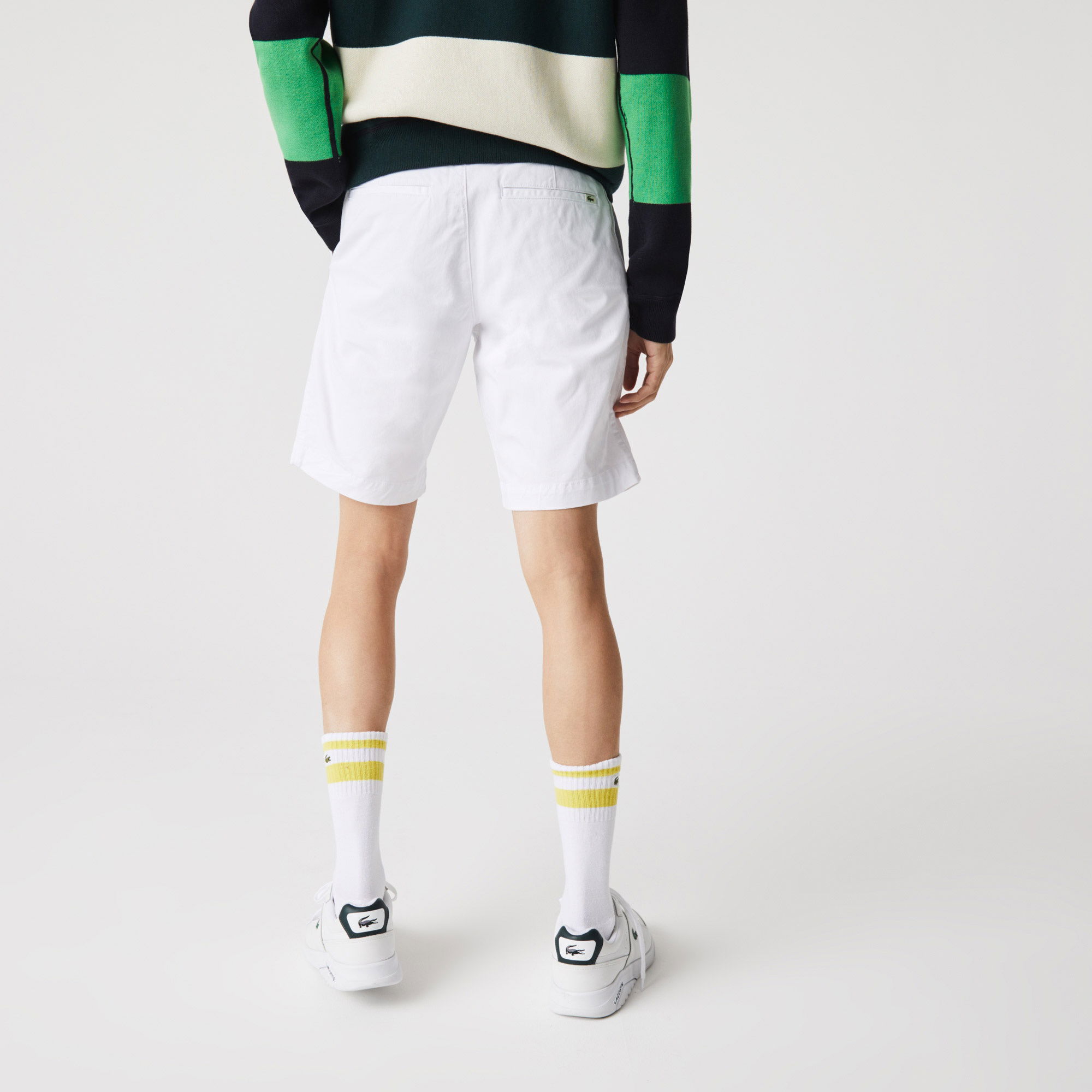 Lacoste Erkek Slim Fit Beyaz Bermuda