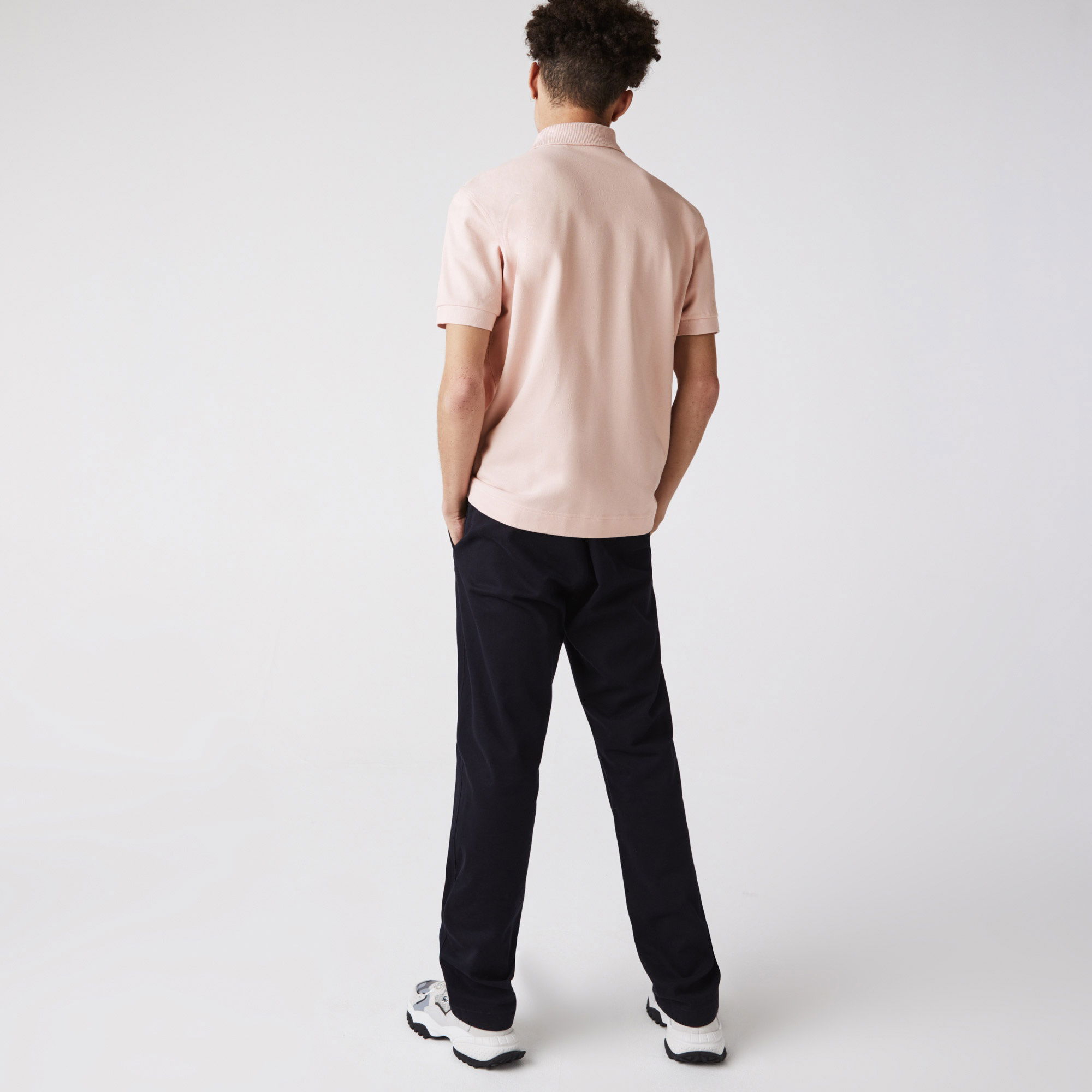 Lacoste Erkek Classic Fit Organik Pamuk Açık Pembe Polo