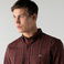 Lacoste Erkek Slim Fit Ekose Bordo Gömlek