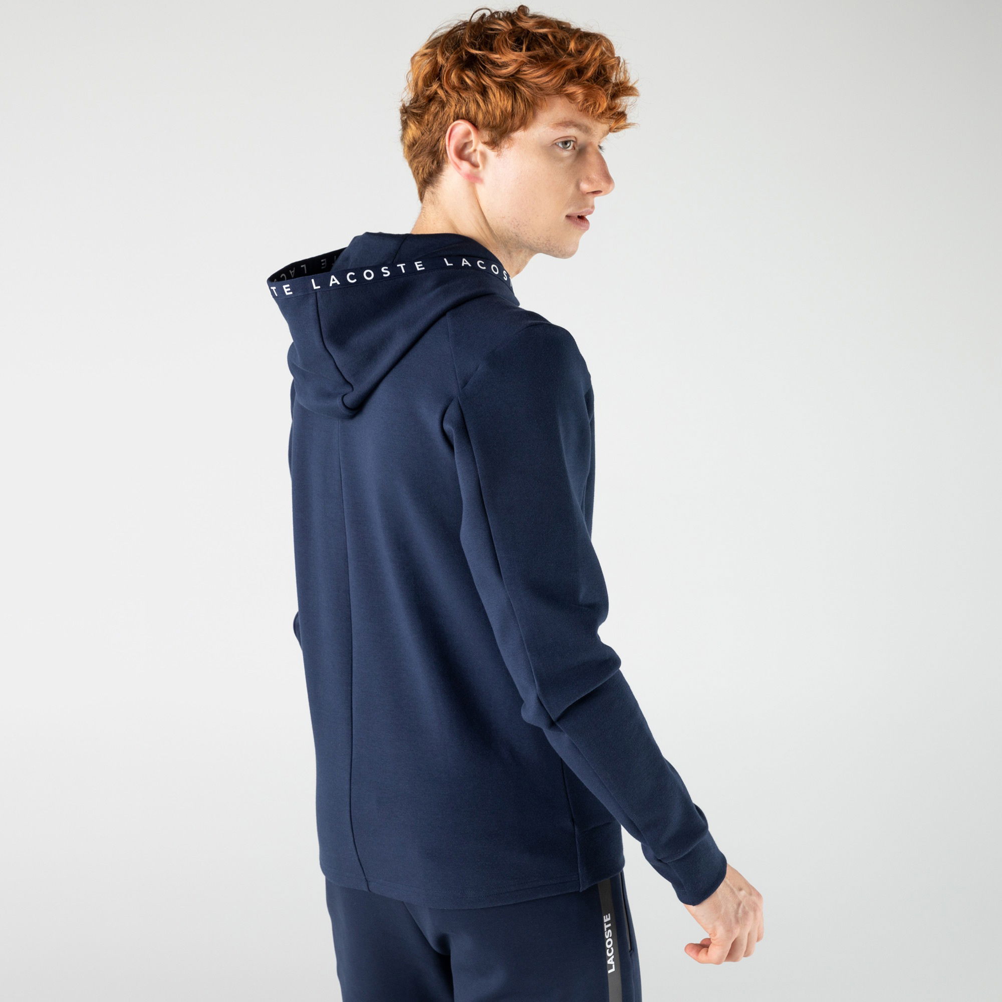 Lacoste Erkek Regular Fit Kapüşonlu Lacivert Sweatshirt