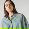 Lacoste Kadın Relaxed Fit Yeşil Gömlek