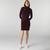 Lacoste Kadın Regular Fit Uzun Kollu Boğazlı Yaka Kahverengi ElbiseKahverengi
