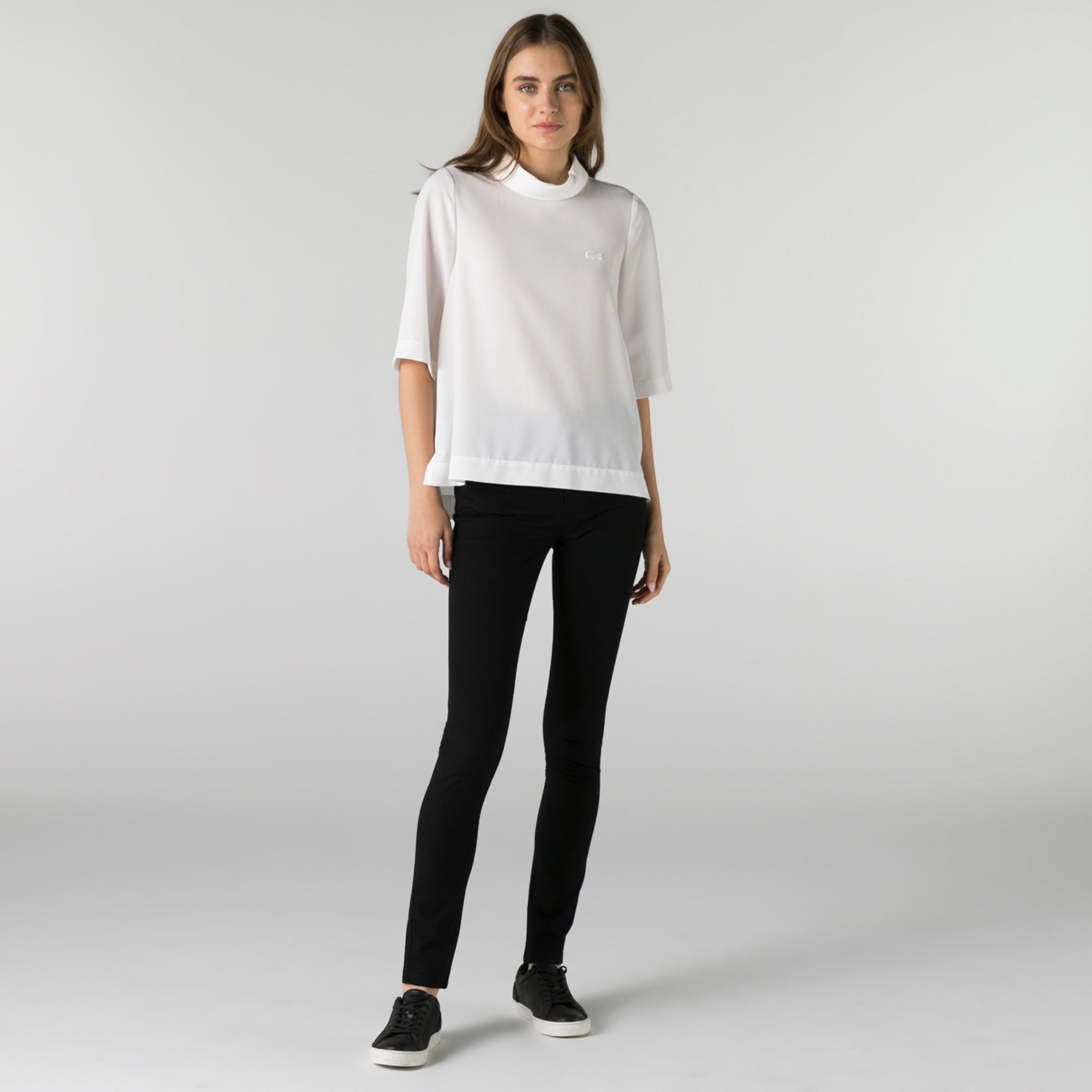 Lacoste Kadın Slim Fit Siyah Pantolon