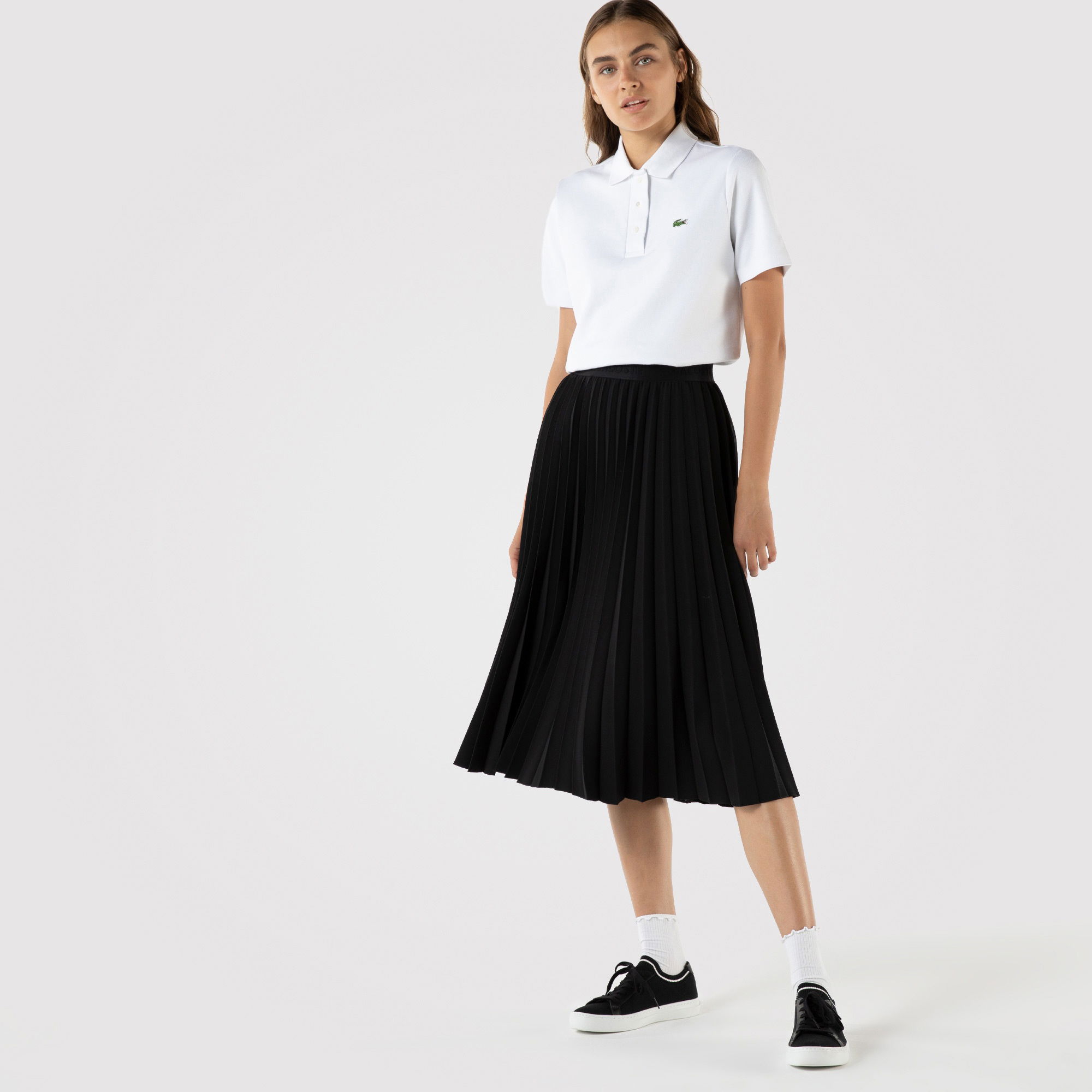 Lacoste Kadın Loose Fit Siyah Etek