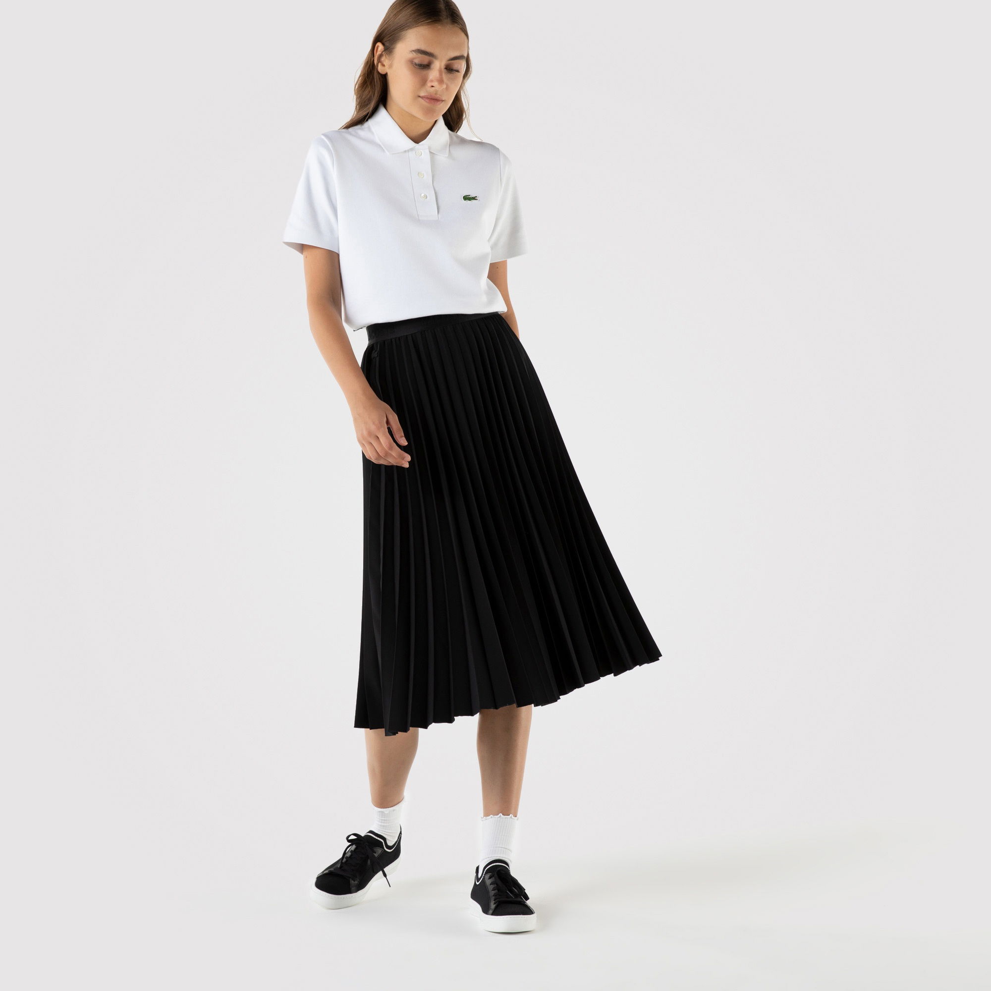 Lacoste Kadın Loose Fit Siyah Etek