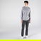 Lacoste Erkek Slim Fit Çizgili Gri Gömlek