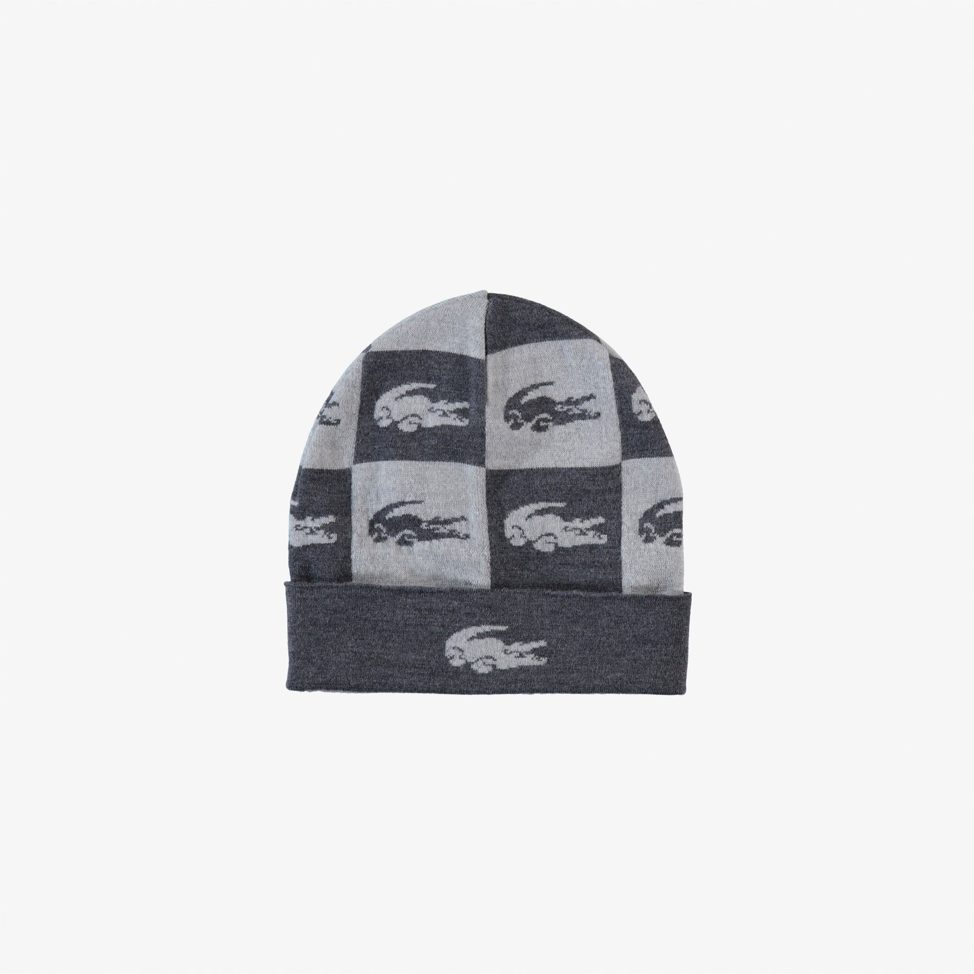 Lacoste Erkek Ekose Gri Bere