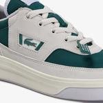 Lacoste G80 Og 120 1 Sma Erkek Beyaz - Koyu Yeşil Deri Sneaker