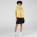 Lacoste Kadın Loose Fit Kısa Kollu Sarı Gömlek