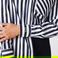 Lacoste Kadın Relaxed Fit Oversize Çizgili Lacivert Gömlek