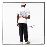 Lacoste X Peanuts Erkek Regular Fit Bisiklet Yaka Baskılı Beyaz T-Shirt