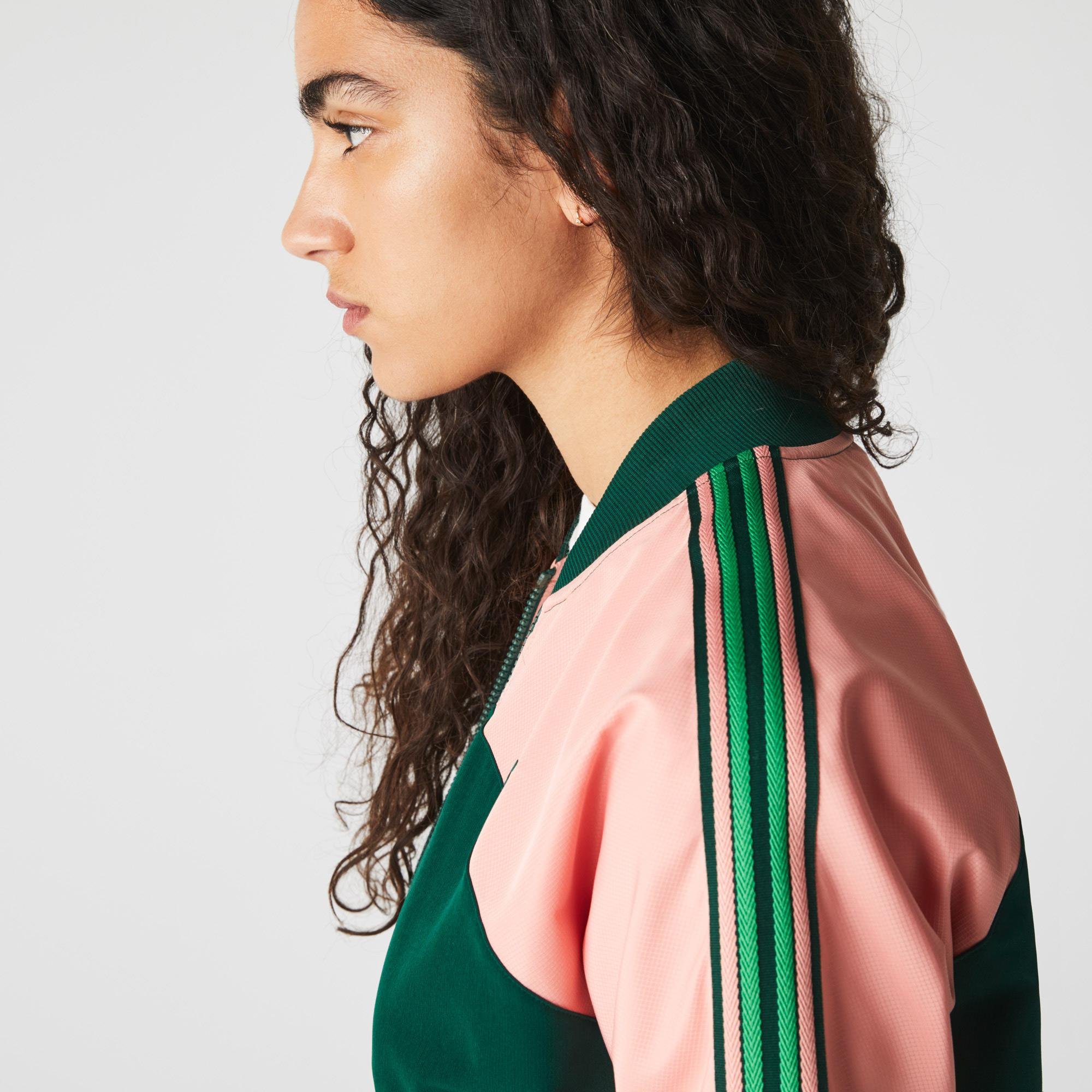 Lacoste SPORT Kadın Reglan Kollu Renk Bloklu Renkli Ceket