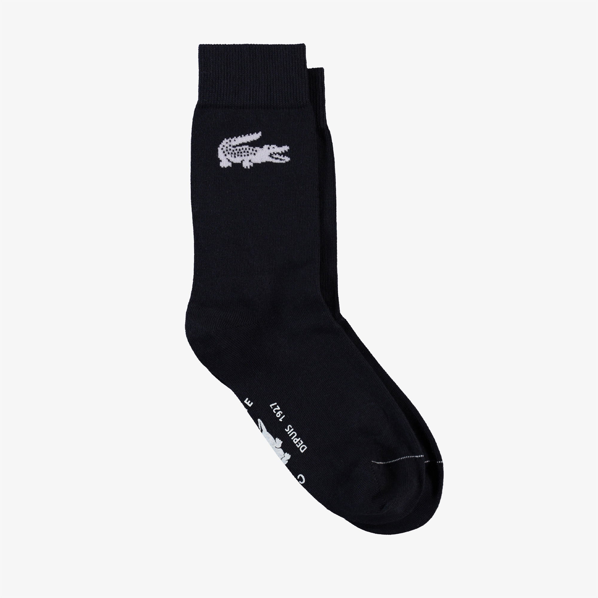Lacoste Erkek Uzun Baskılı Lacivert Çorap