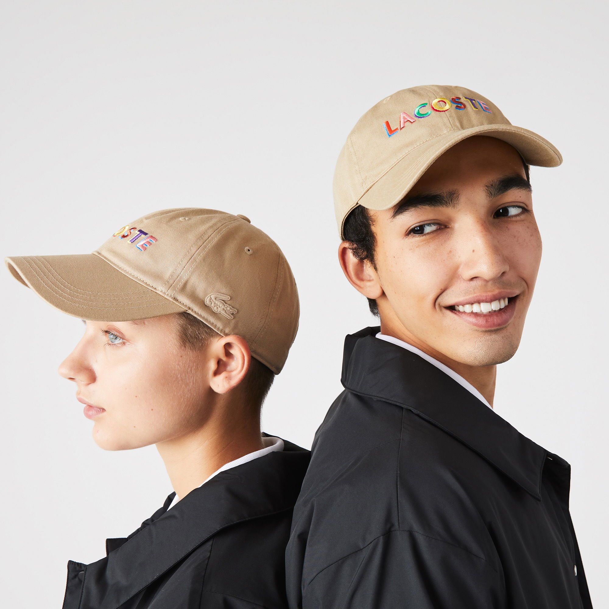 Lacoste L!VE SPORT Unisex Nakışlı Bej Şapka