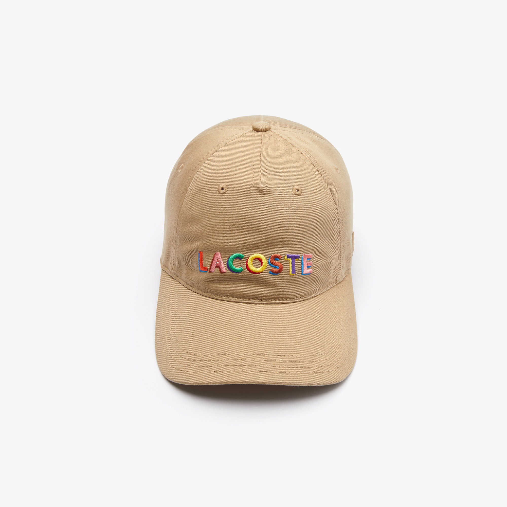 Lacoste L!VE SPORT Unisex Nakışlı Bej Şapka
