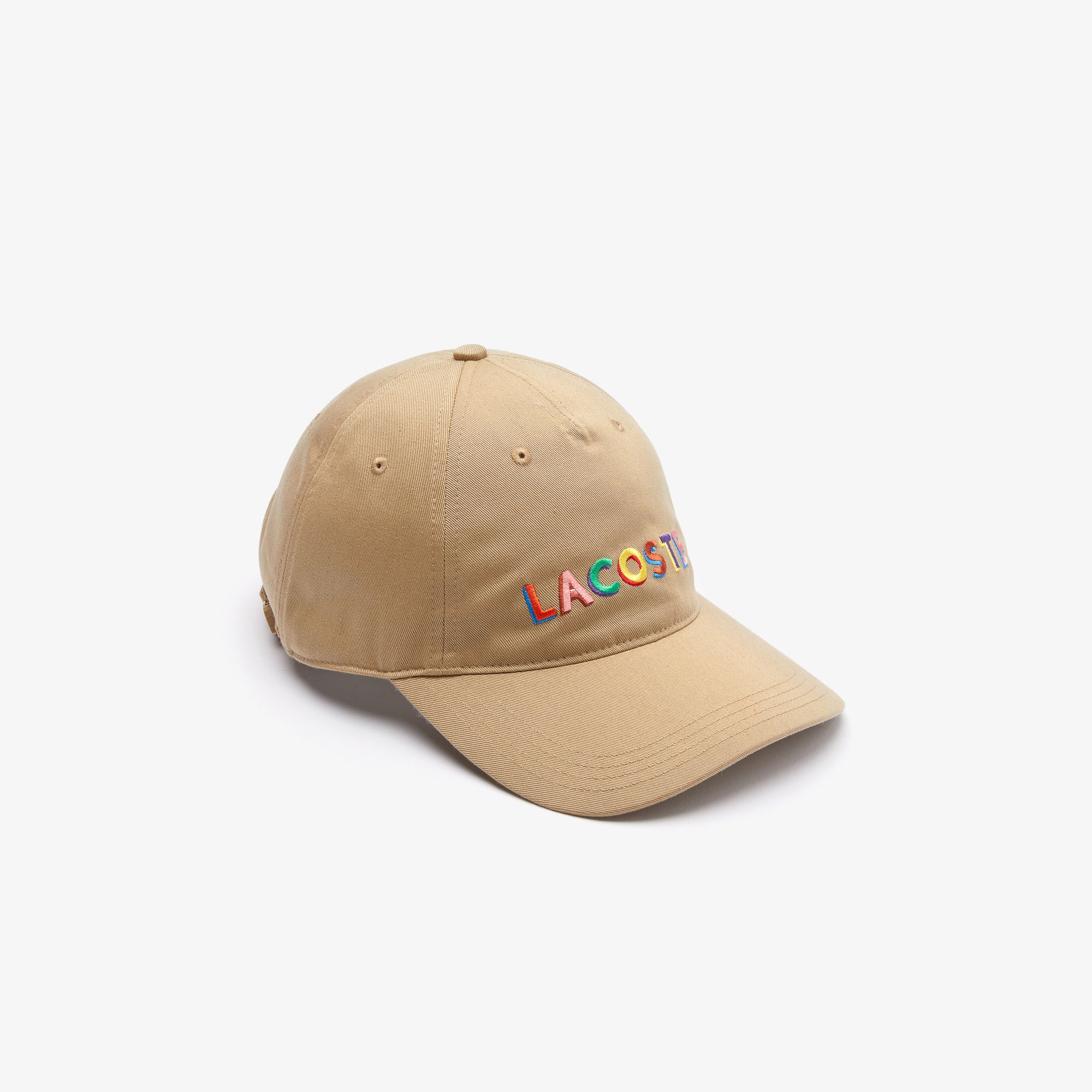 Lacoste L!VE SPORT Unisex Nakışlı Bej Şapka