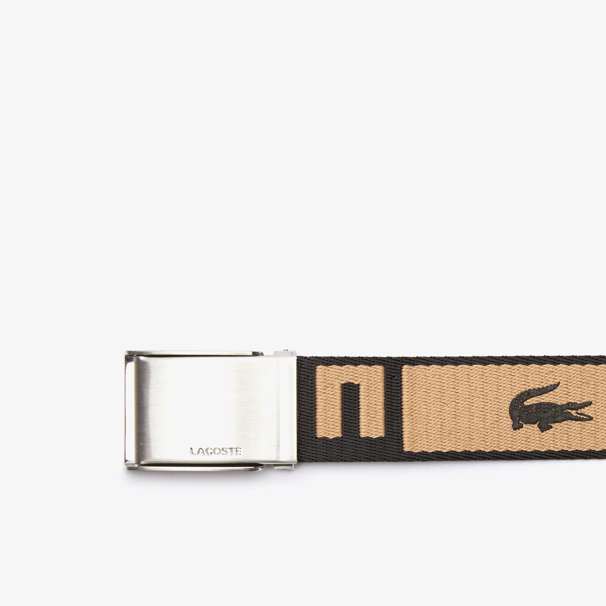 Lacoste Casual Erkek Baskılı Kahverengi Kemer