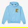 Lacoste L!VE Unisex Relaxed Fit Kapüşonlu Mavi Sweatshirt