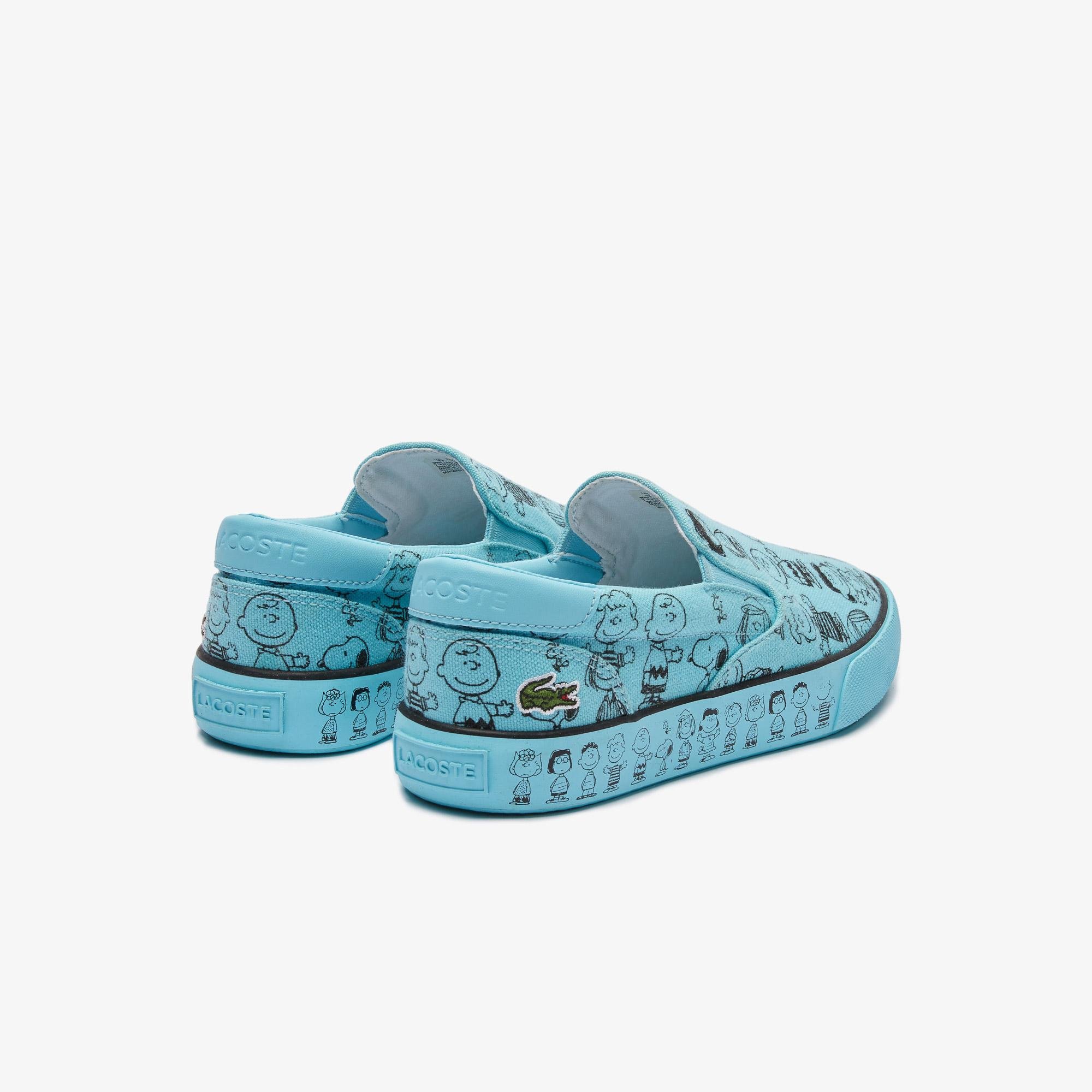 Lacoste x Peanuts Çocuk Mavi Sneaker