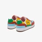 Lacoste X Peanuts Kadın T-Clip Renkli Deri Sneaker