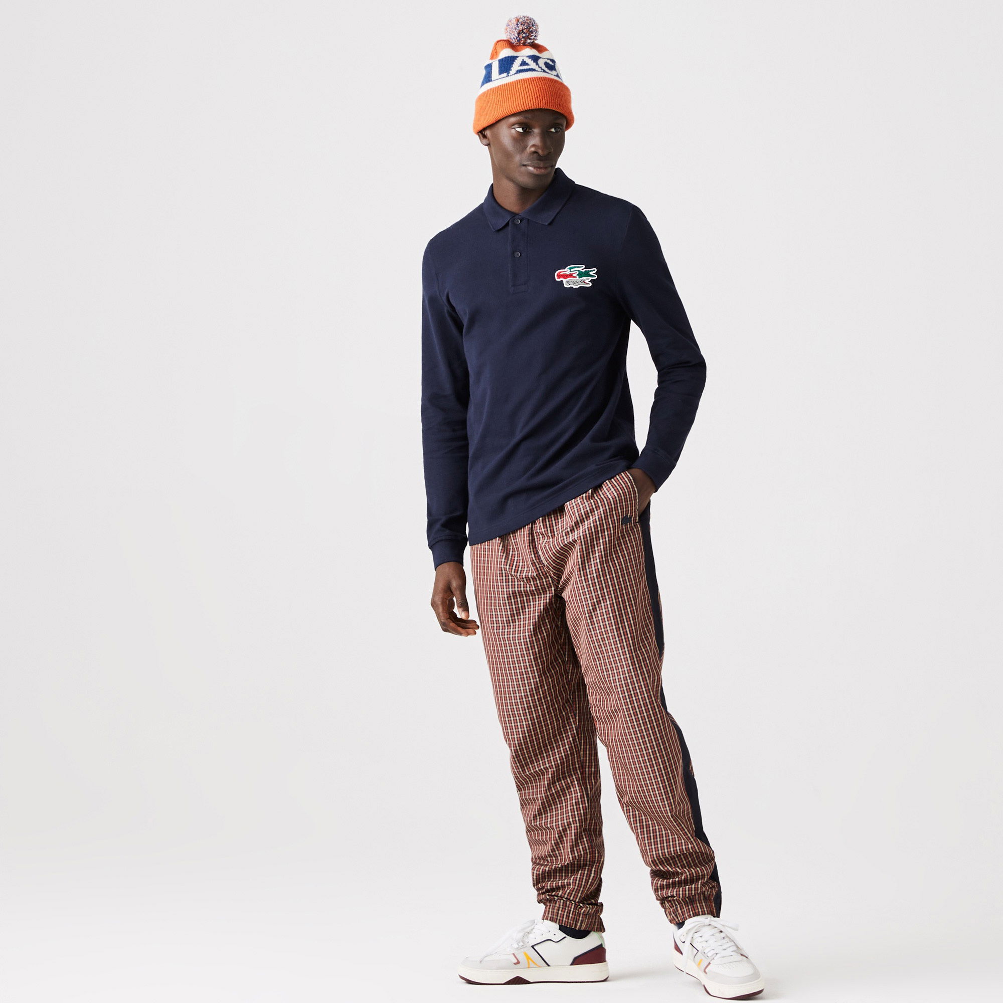 Lacoste Erkek Regular Fit Uzun Kollu Lacivert Polo