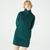Lacoste Kadın Regular Fit Uzun Kollu Boğazlı Yaka Yeşil ElbiseYeşil