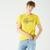 Lacoste Erkek Slim Fit Bisiklet Yaka Baskılı Sarı T-ShirtSarı