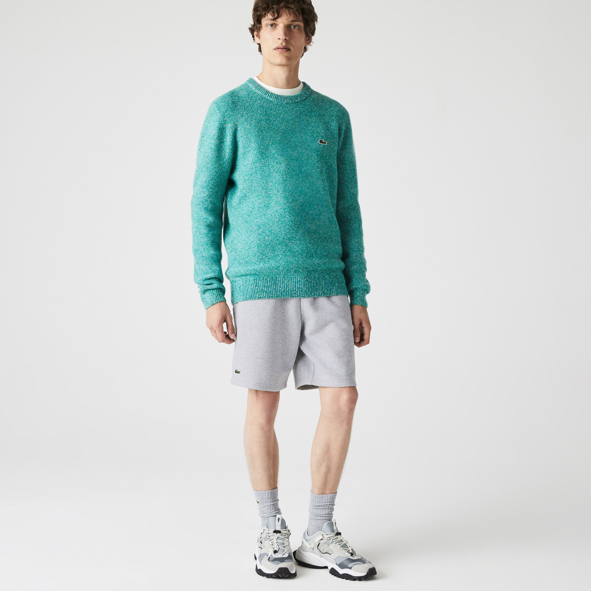 Lacoste SPORT Erkek Regular Fit Gri Şort