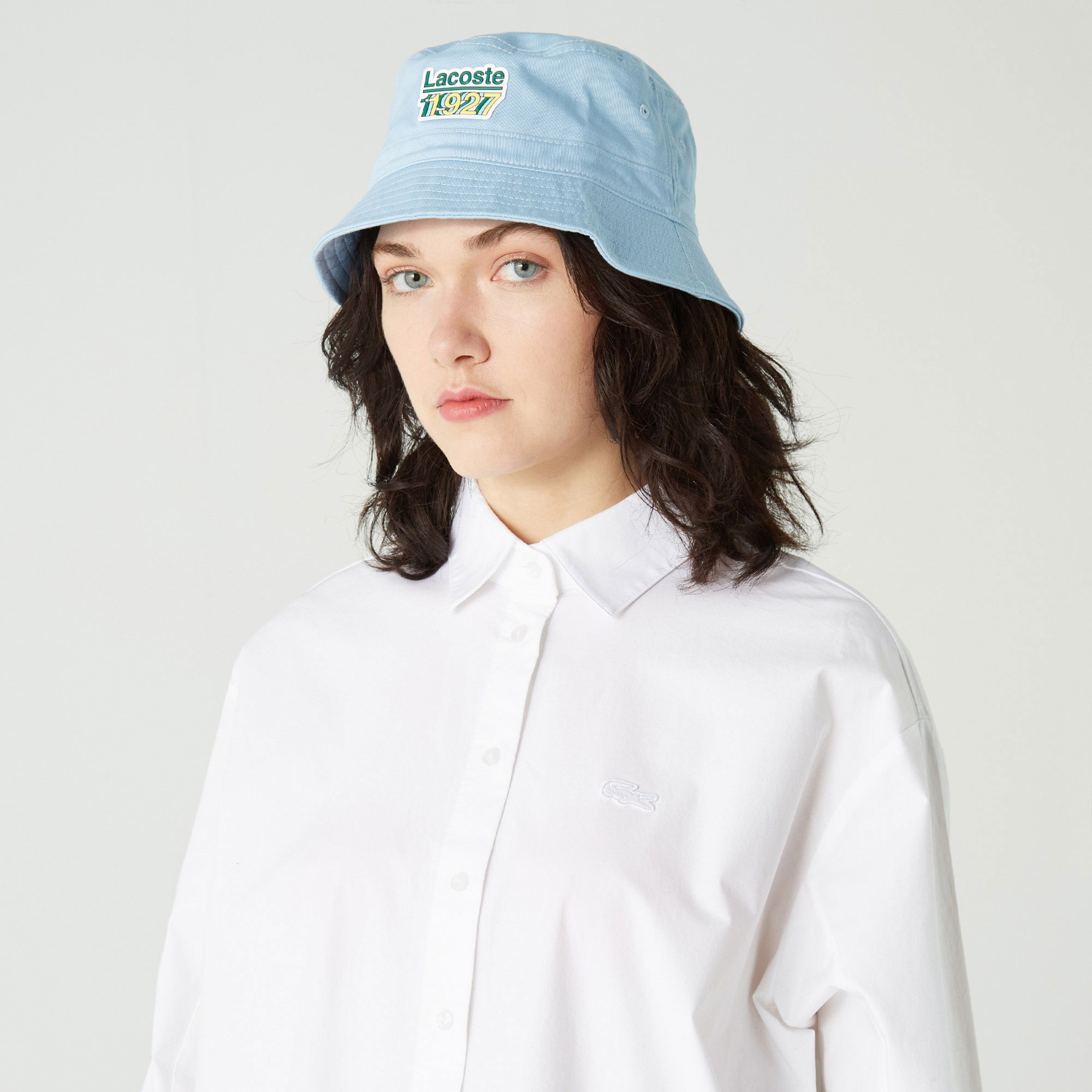 Lacoste Kadın Relaxed Fit Beyaz Gömlek