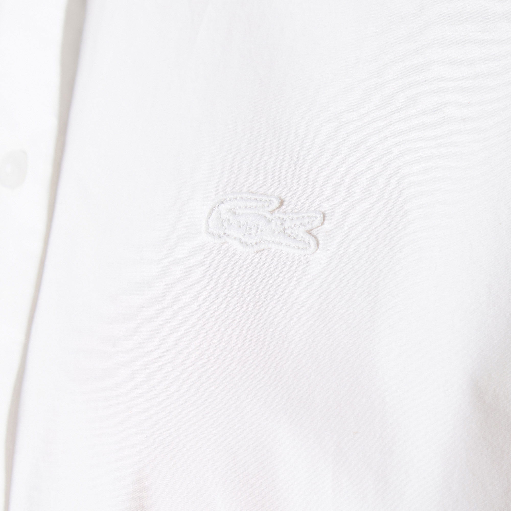 Lacoste Kadın Relaxed Fit Beyaz Gömlek