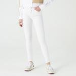 Lacoste Kadın Skinny Fit Denim Beyaz Pantolon