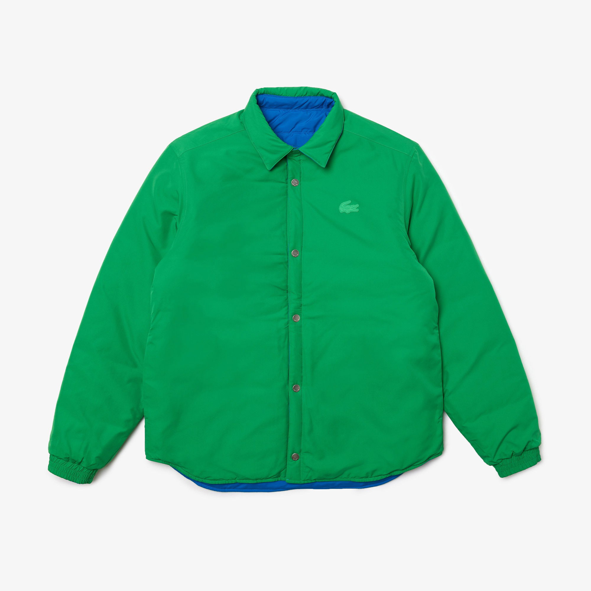 Lacoste Erkek Regular Fit Gömlek Yaka Çift Taraflı Mavi Mont