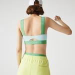 Lacoste Kadın Baskılı Açık Yeşil Bikini Üstü