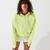 Lacoste Kadın Boxy Fit Kapüşonlu Sarı SweatshirtSarı