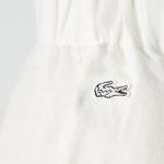 Lacoste Kadın Regular Fit Kolsuz V Yaka Beyaz Elbise
