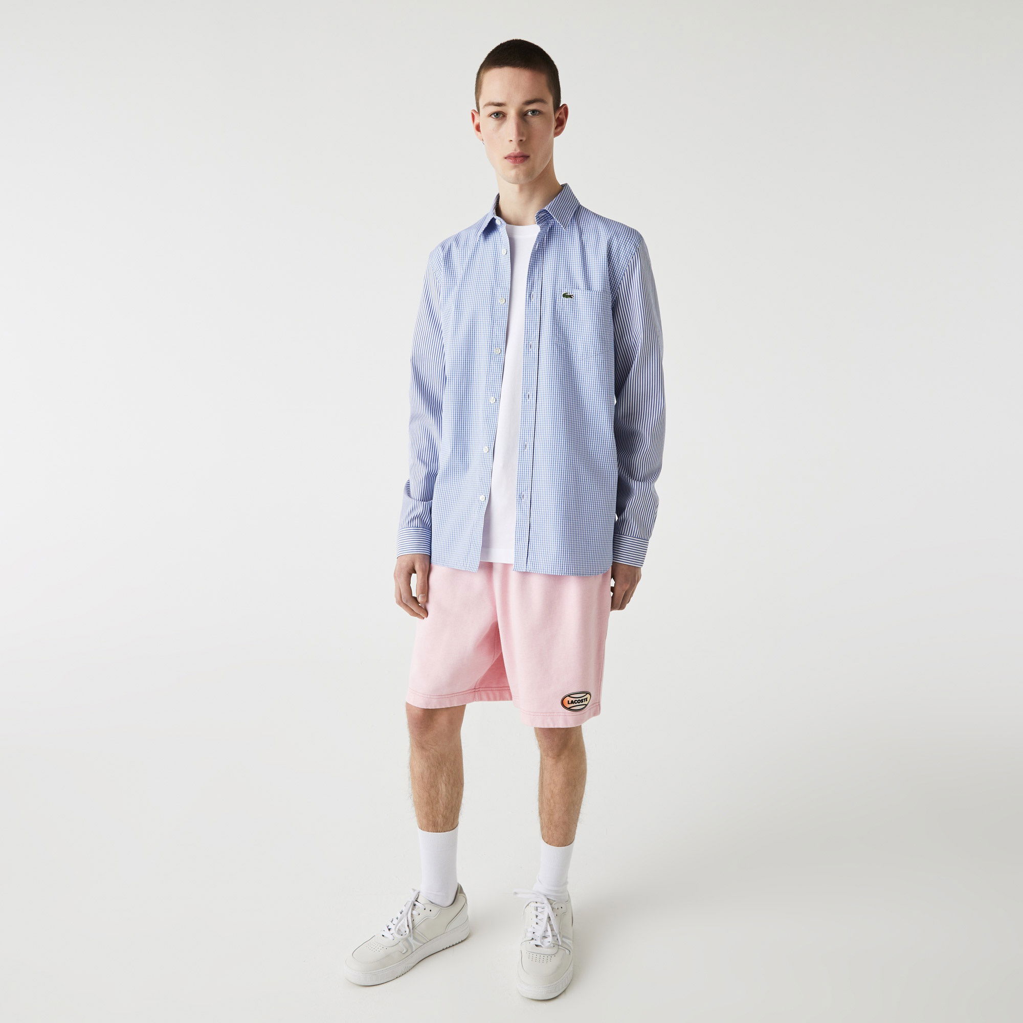Lacoste Erkek Slim Fit Ekose Mavi Gömlek