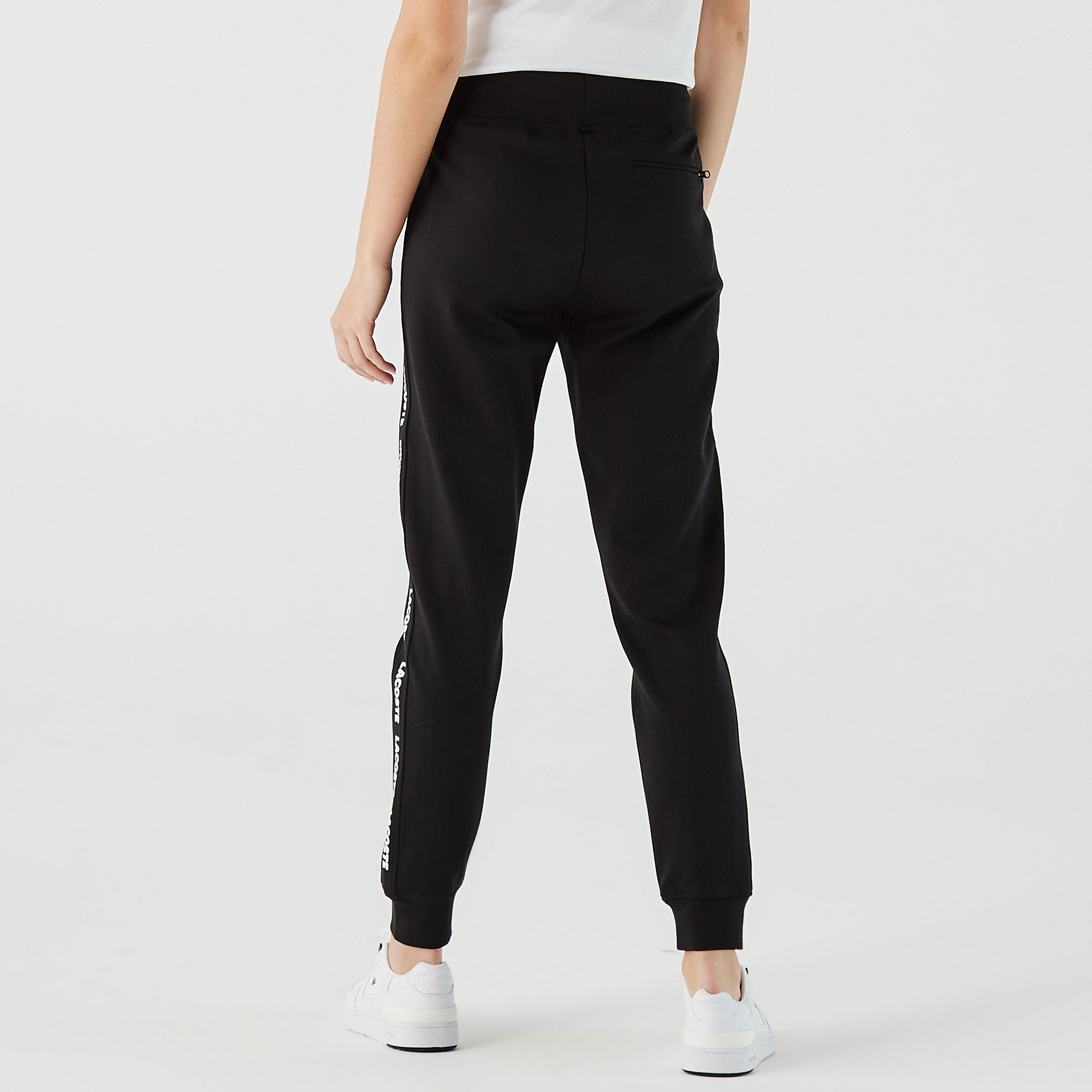 Lacoste Kadın Joggers Baskılı Siyah Eşofman Altı