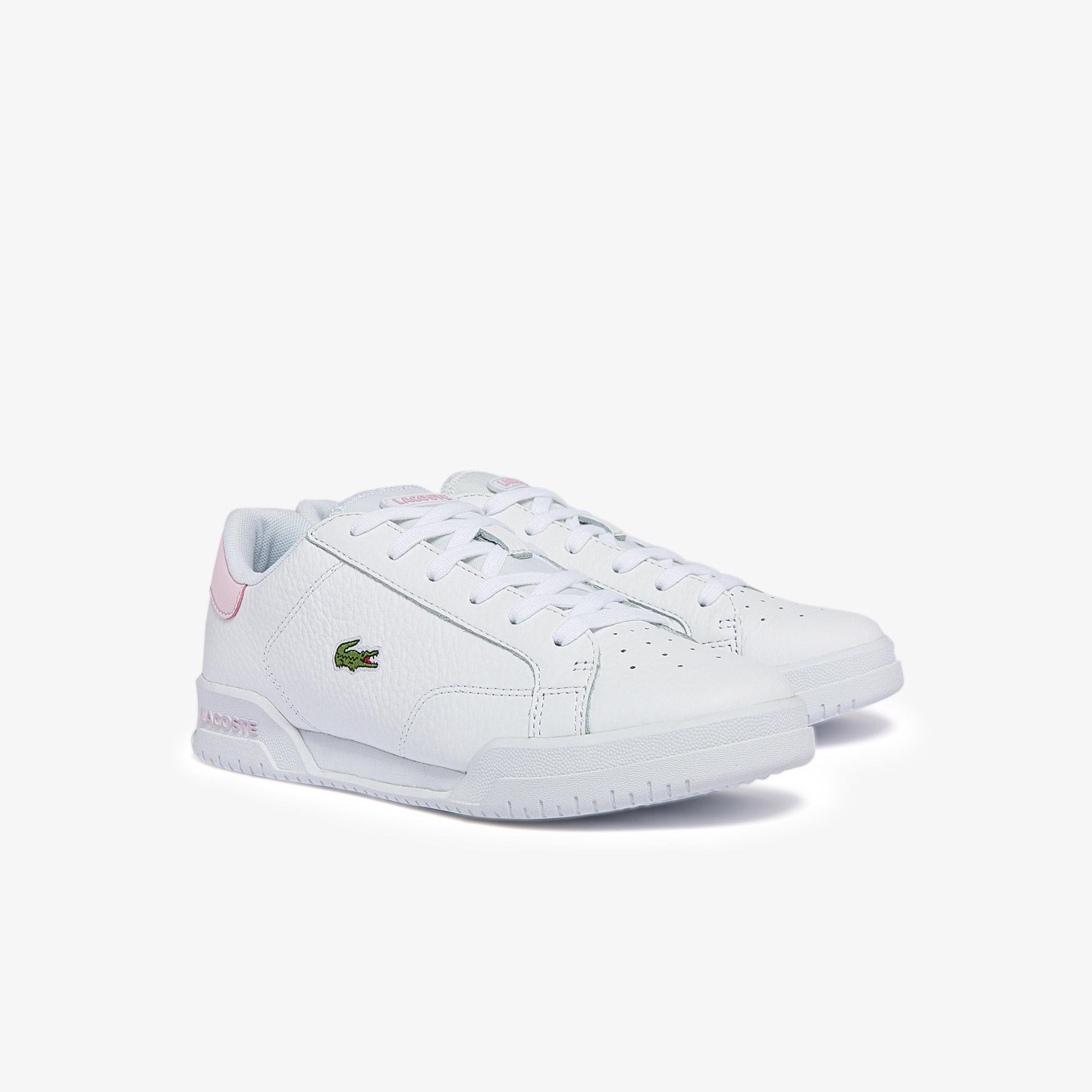 Lacoste SPORT Kadın Twin Serve Deri Açık Beyaz Sneaker